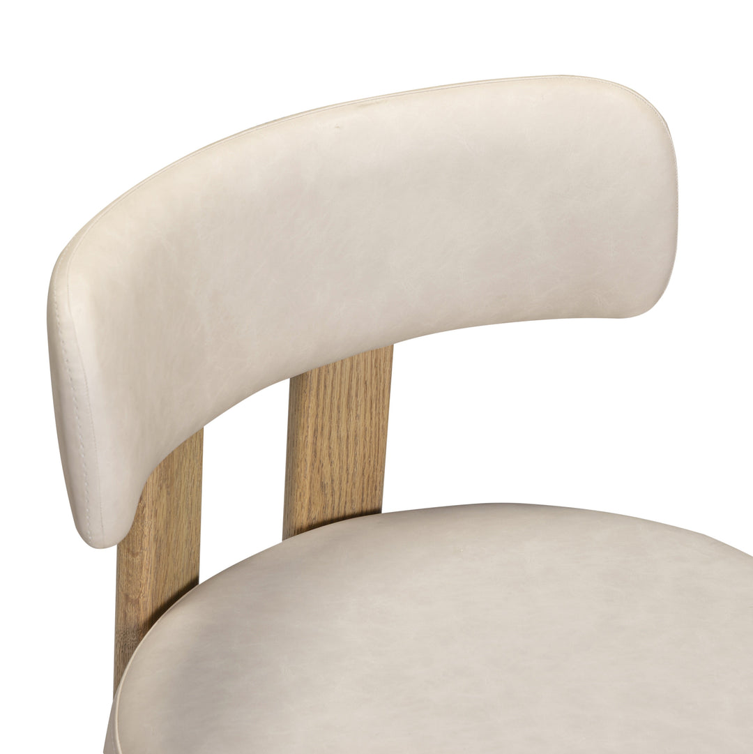 Odessa Taupe Performance Vegan Leather Counter Stool