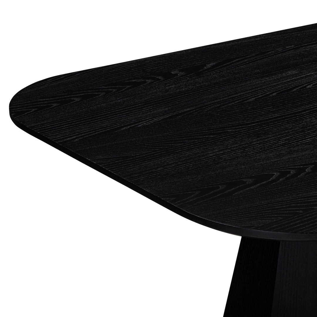 Brocha 106" Black Ash Wood Rectangular Dining Table