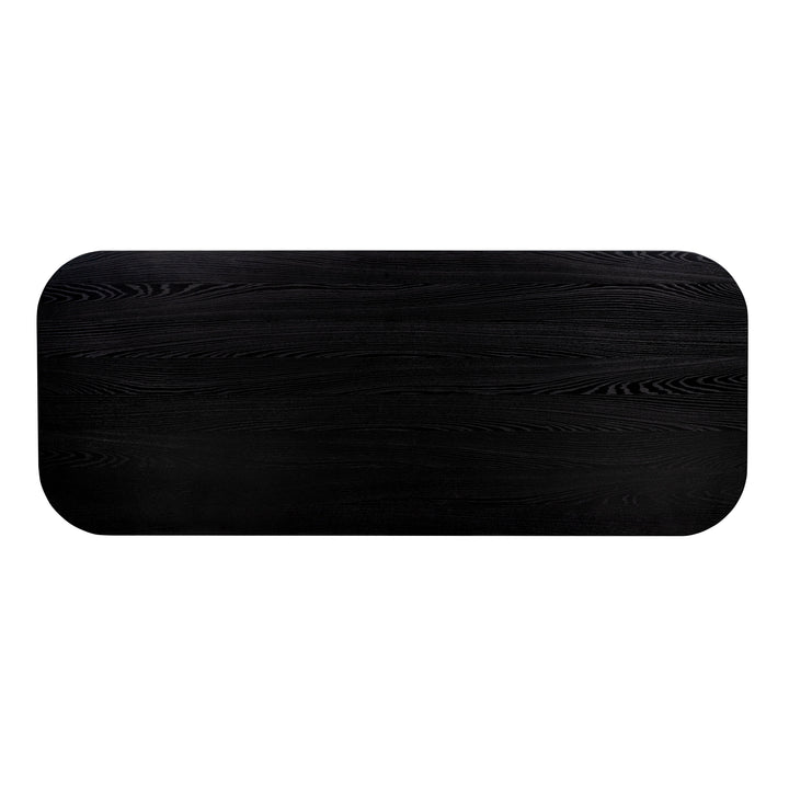 Brocha 106" Black Ash Wood Rectangular Dining Table
