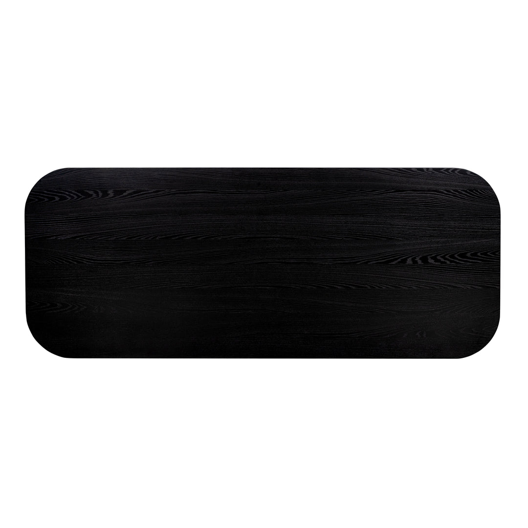 Brocha 106" Black Ash Wood Rectangular Dining Table