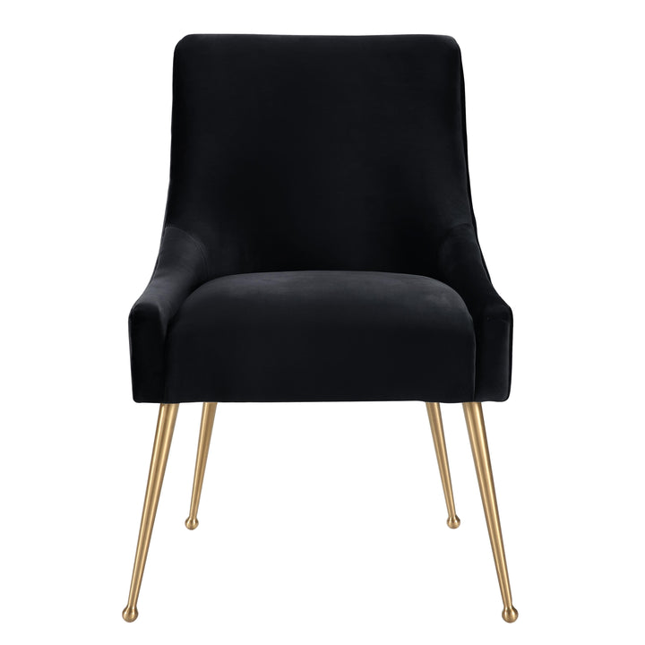Beatrix Black Performance Velvet Dining Chair