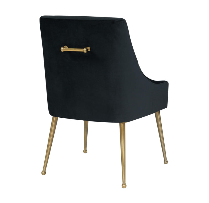 Beatrix Black Performance Velvet Dining Chair