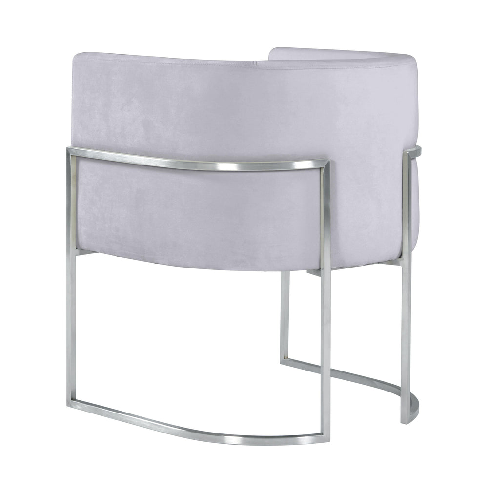Giselle Performance Velvet Dining Chair with Silver Base by Inspire Me! Home Decor