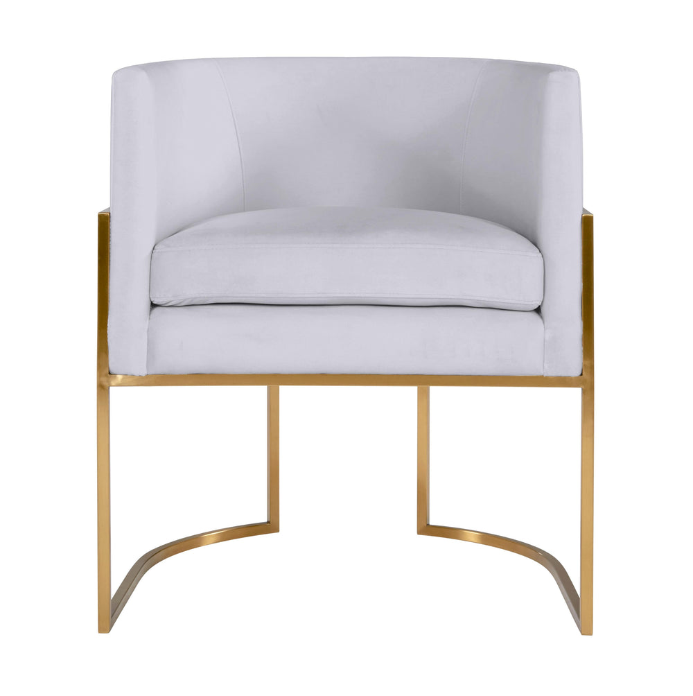 Giselle Performance Velvet Dining Chair with Gold Base by Inspire Me! Home Decor