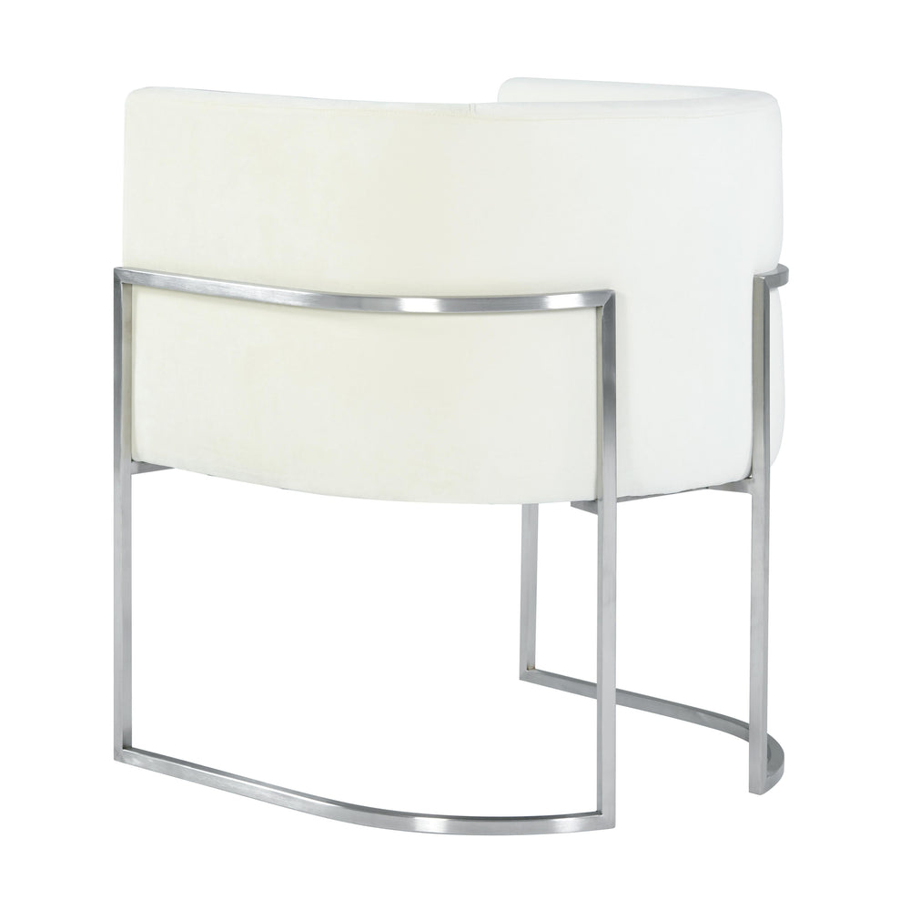 Giselle Performance Velvet Dining Chair with Silver Base by Inspire Me! Home Decor