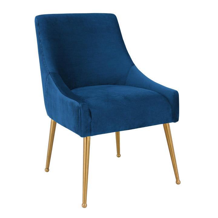 Beatrix Pleated Performance Velvet Dining Chair