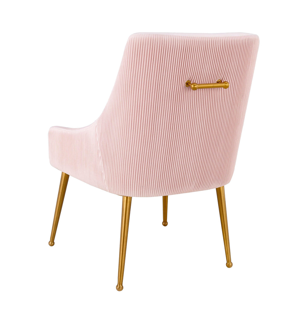 Beatrix Pleated Performance Velvet Dining Chair