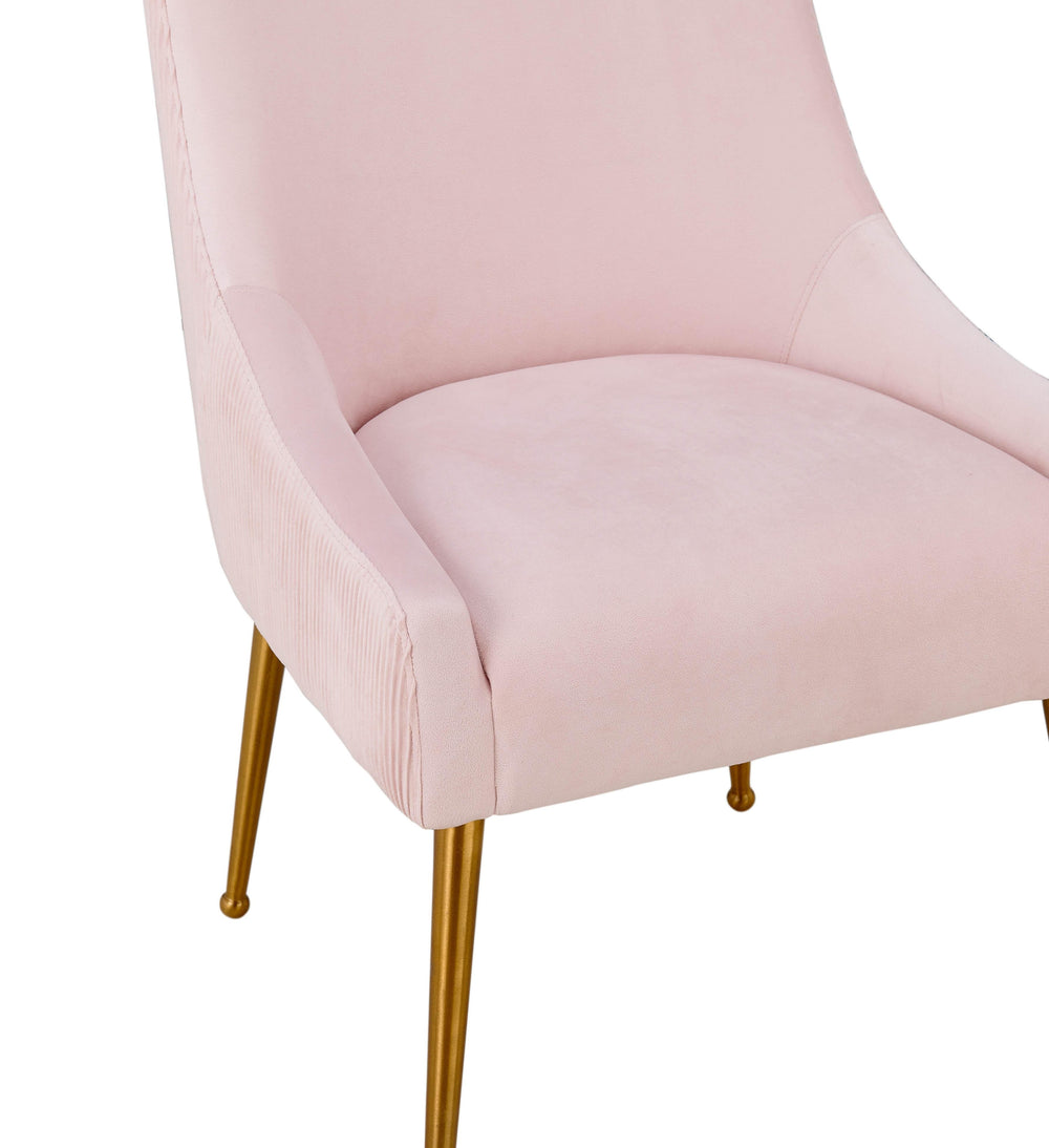 Beatrix Pleated Performance Velvet Dining Chair