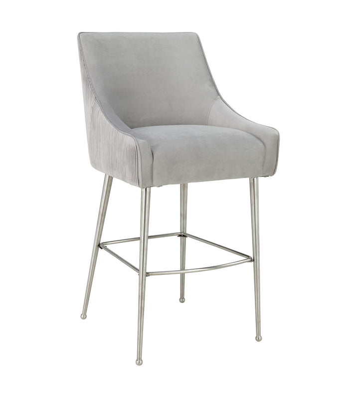 Beatrix Pleated Performance Velvet Stool
