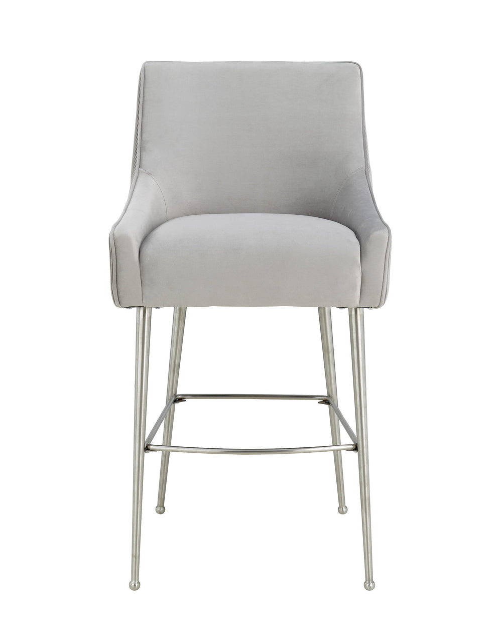 Beatrix Pleated Performance Velvet Stool