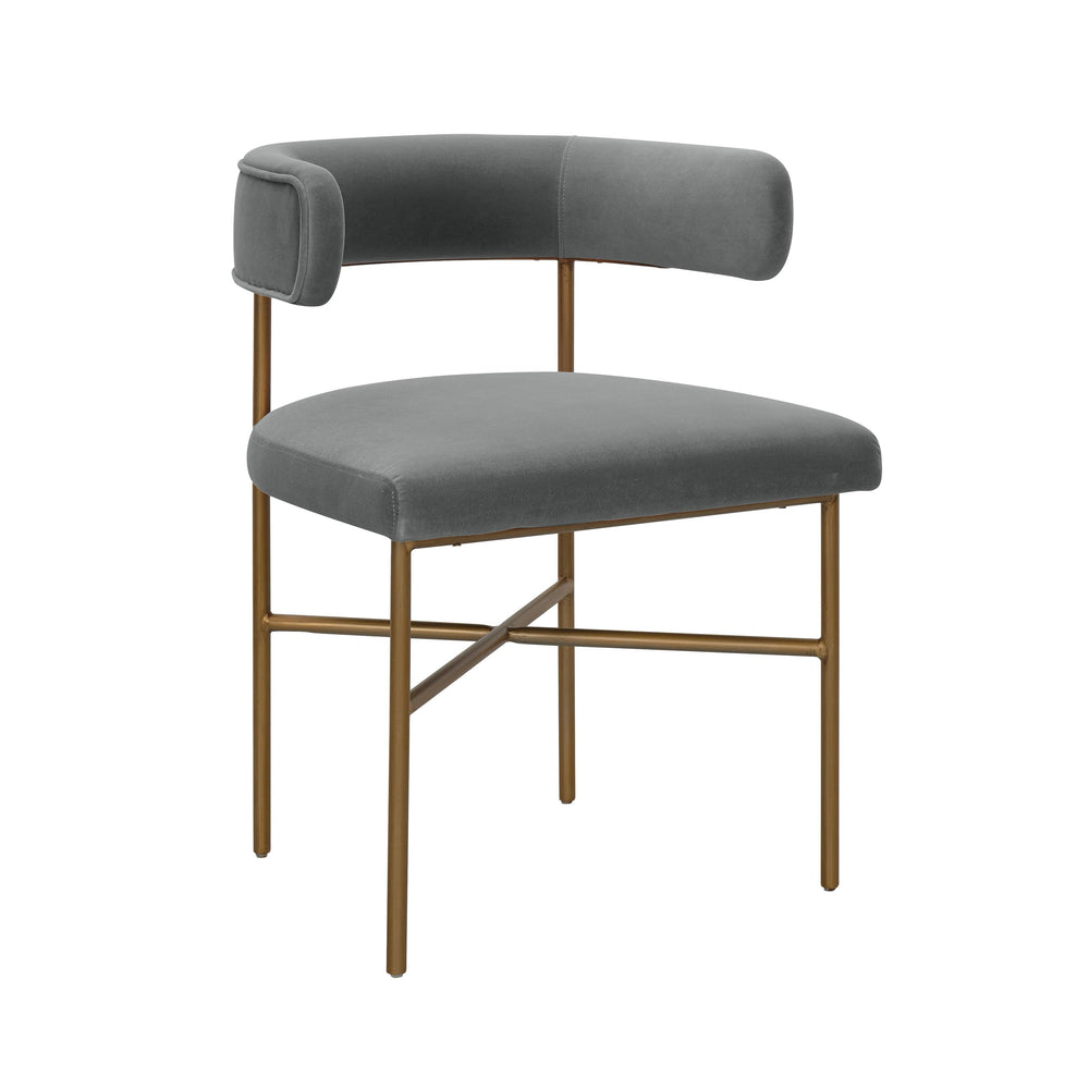 Kim Grey Performance Velvet Dining Chair