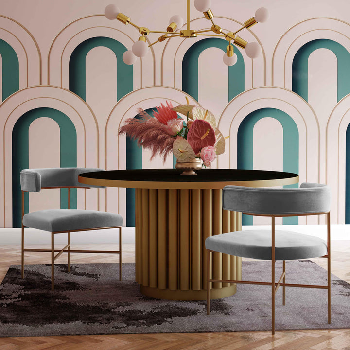 Kim Grey Performance Velvet Dining Chair
