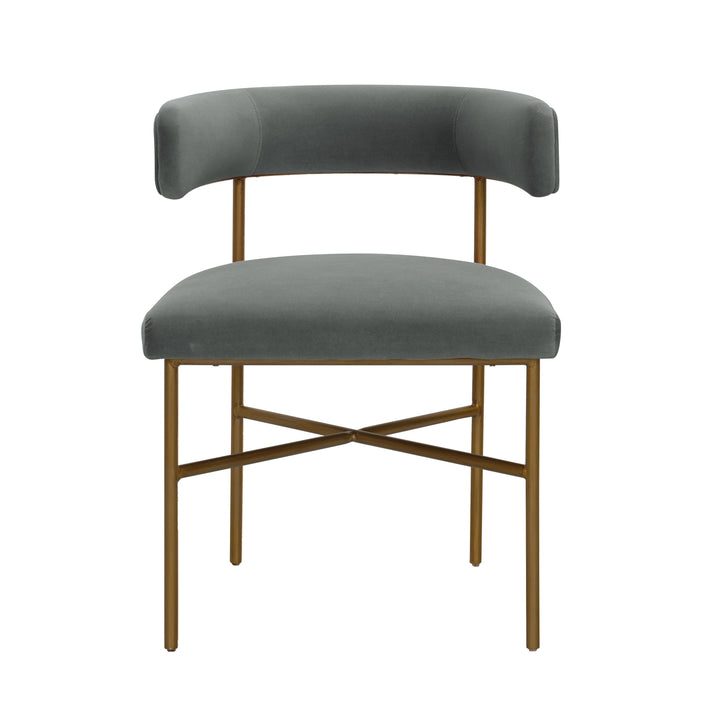 Kim Grey Performance Velvet Dining Chair