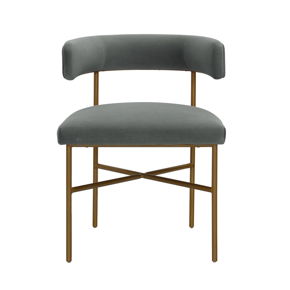 Kim Grey Performance Velvet Dining Chair