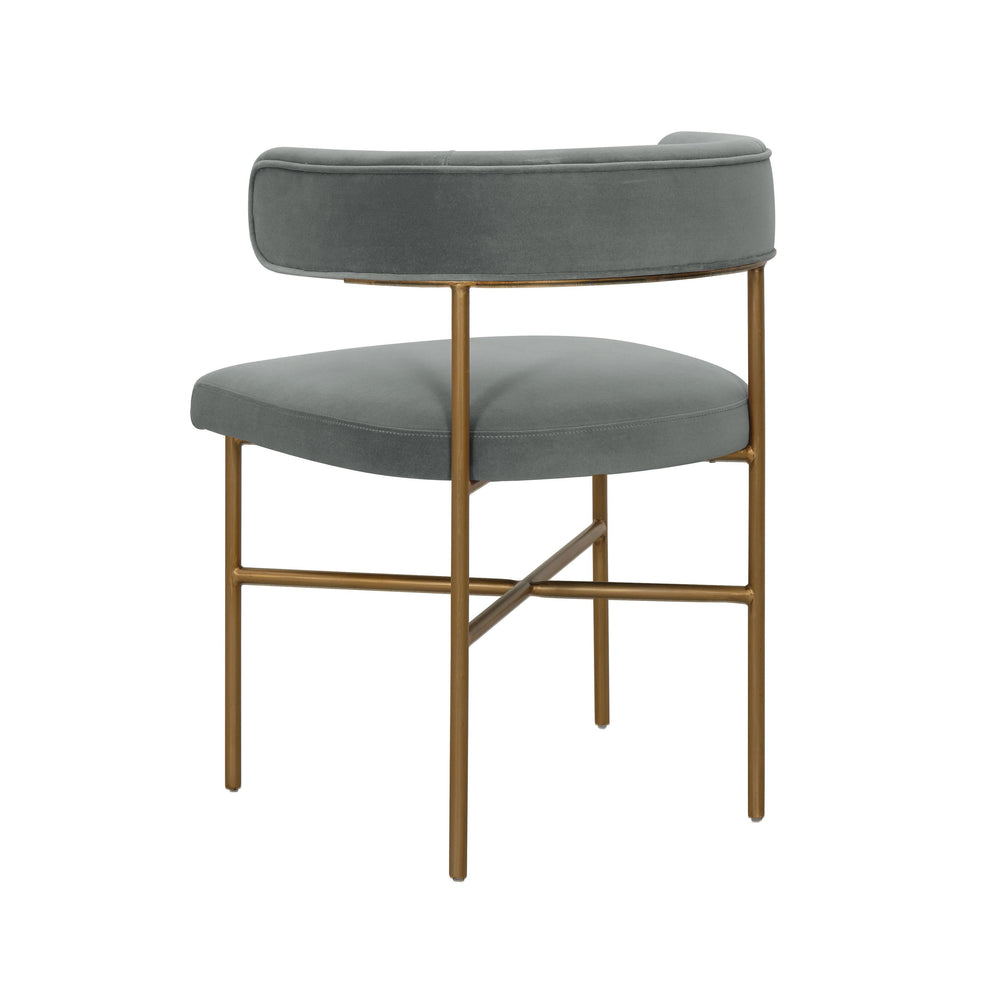 Kim Grey Performance Velvet Dining Chair