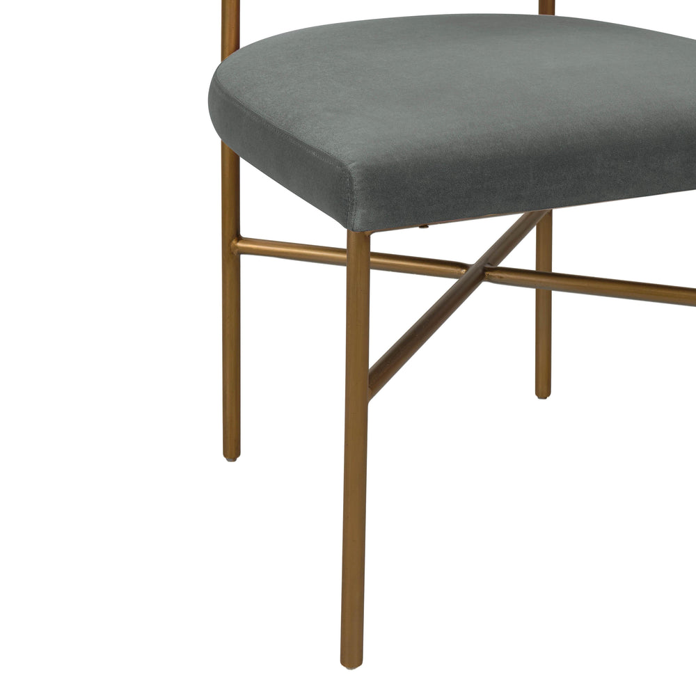 Kim Grey Performance Velvet Dining Chair