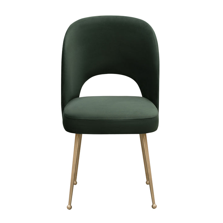 Swell Forest Green Performance Velvet Dining Chair
