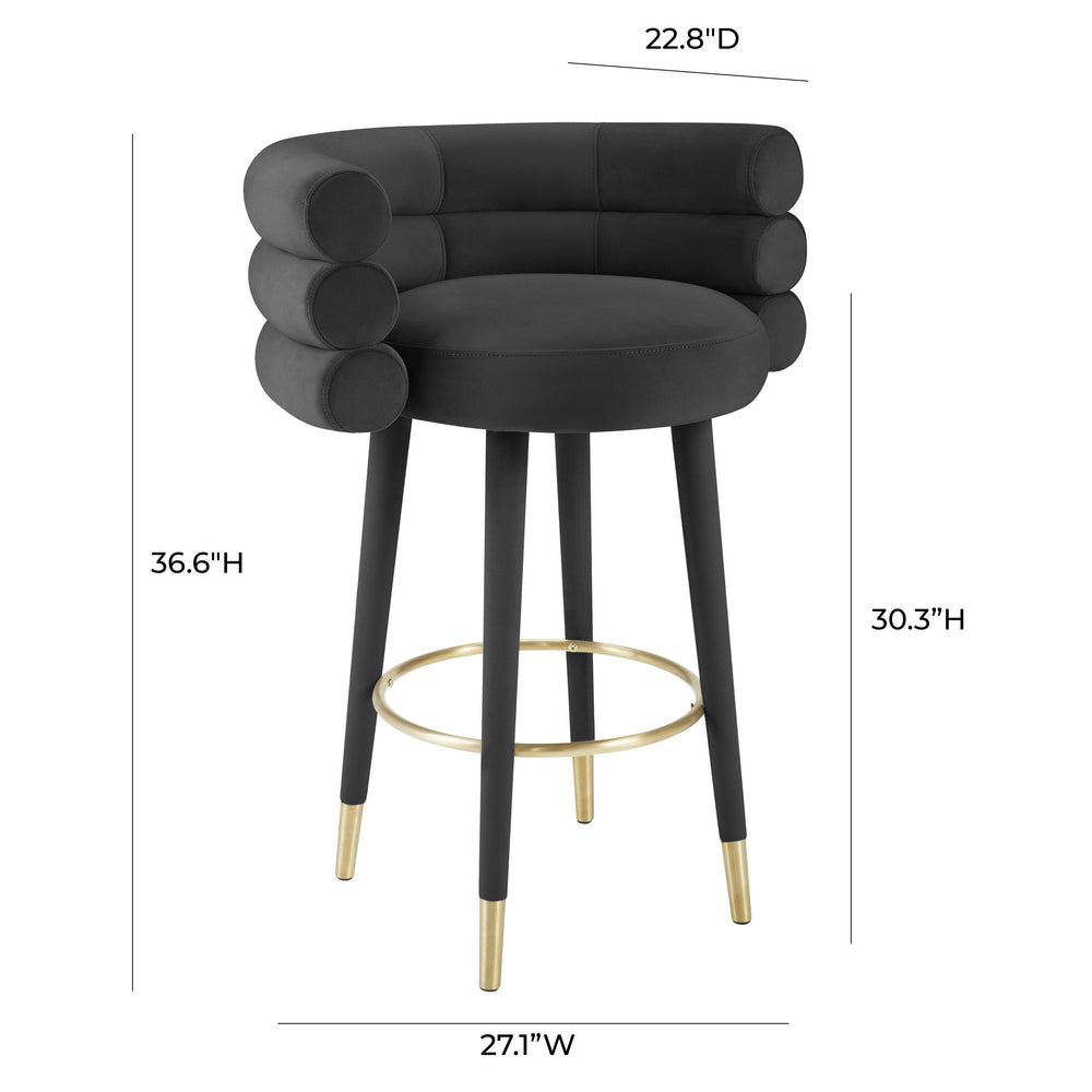 Betty Performance Velvet Stool