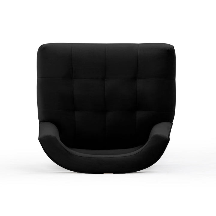 Hart Black Performance Velvet Bar Stool