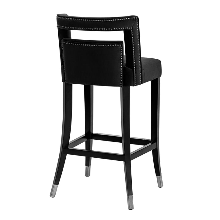 Hart Black Performance Velvet Counter Stool