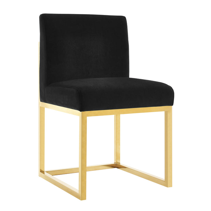 TOV Furniture Haute Black Performance Velvet Chair