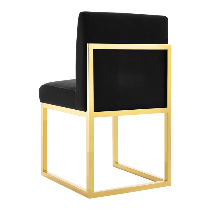 Haute Black Performance Velvet Chair