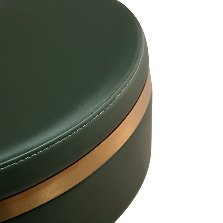 Astro Green Performance Vegan Leather Adjustable Stool