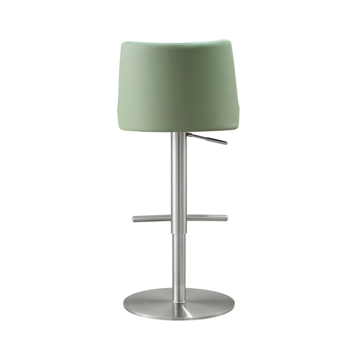 Reagan Sea Foam Green Performance Vegan Leather Adjustable Stool