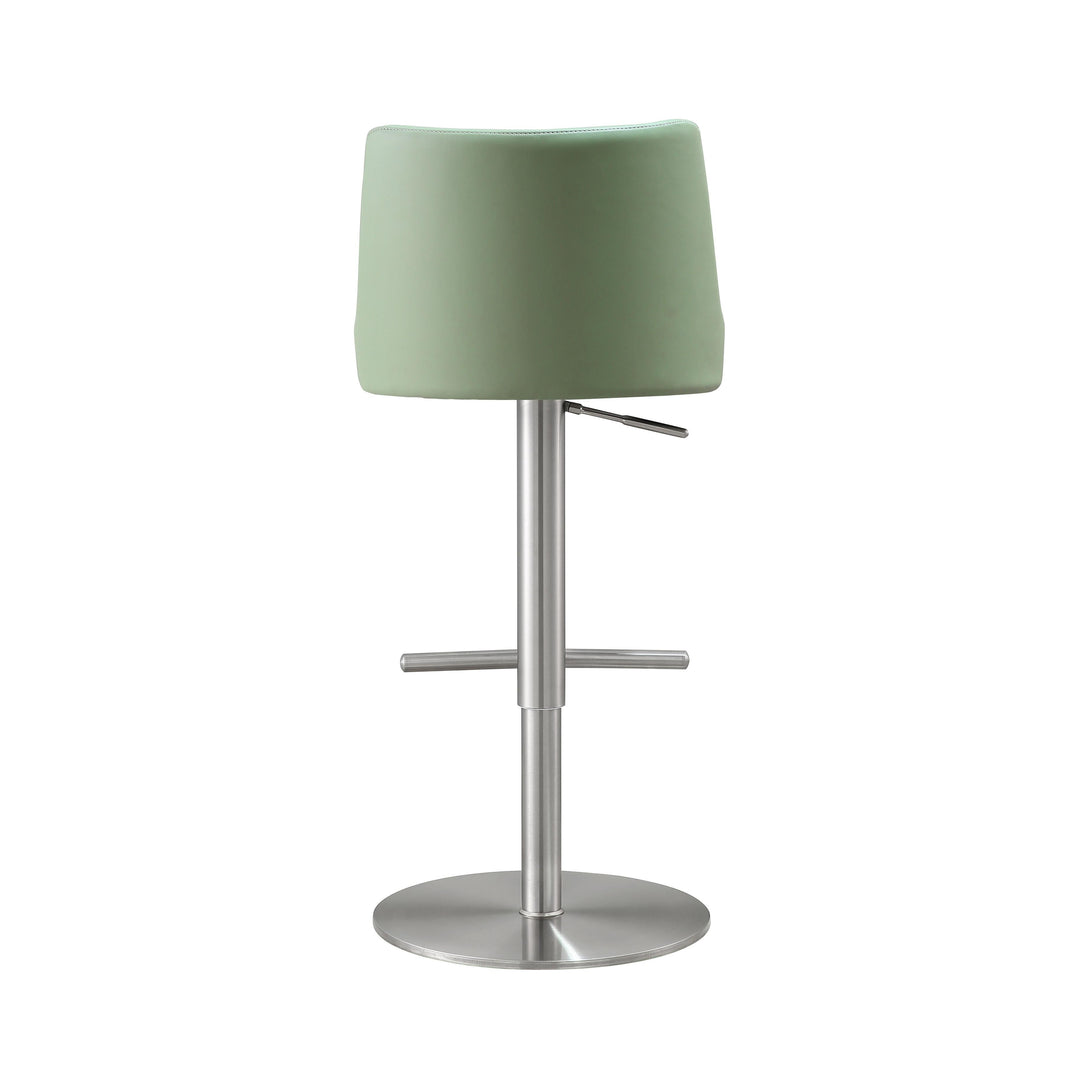 Reagan Sea Foam Green Performance Vegan Leather Adjustable Stool