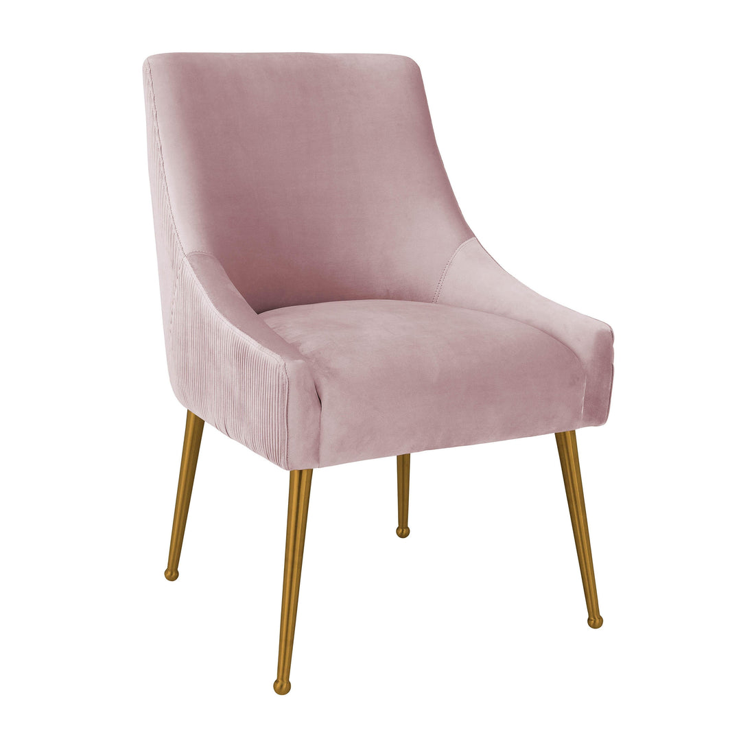 Beatrix Pleated Performance Velvet Dining Chair