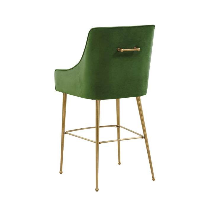 Beatrix Green Performance Velvet Counter Stool