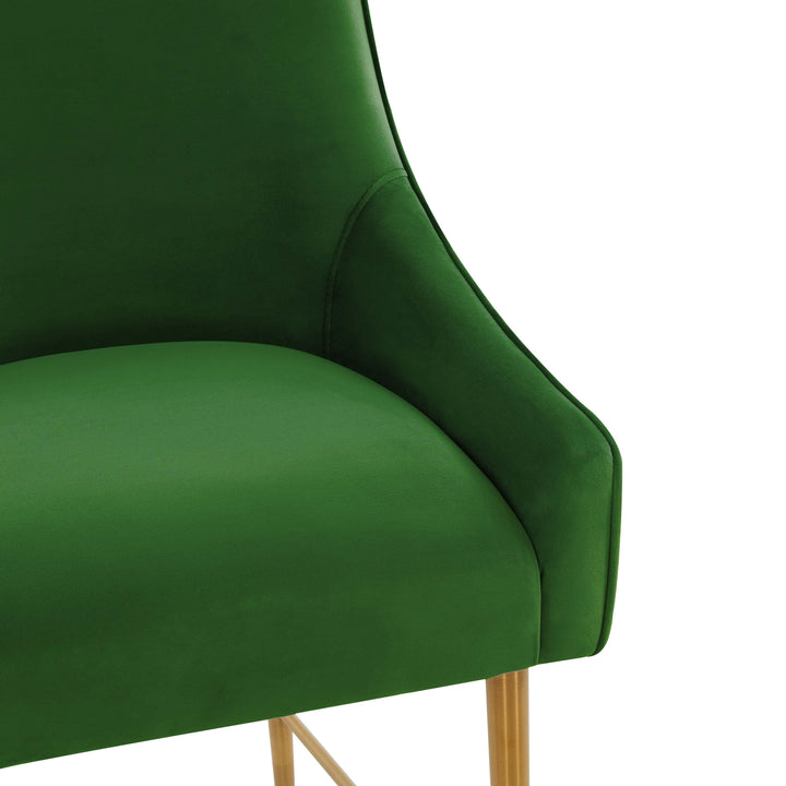 Beatrix Green Performance Velvet Counter Stool