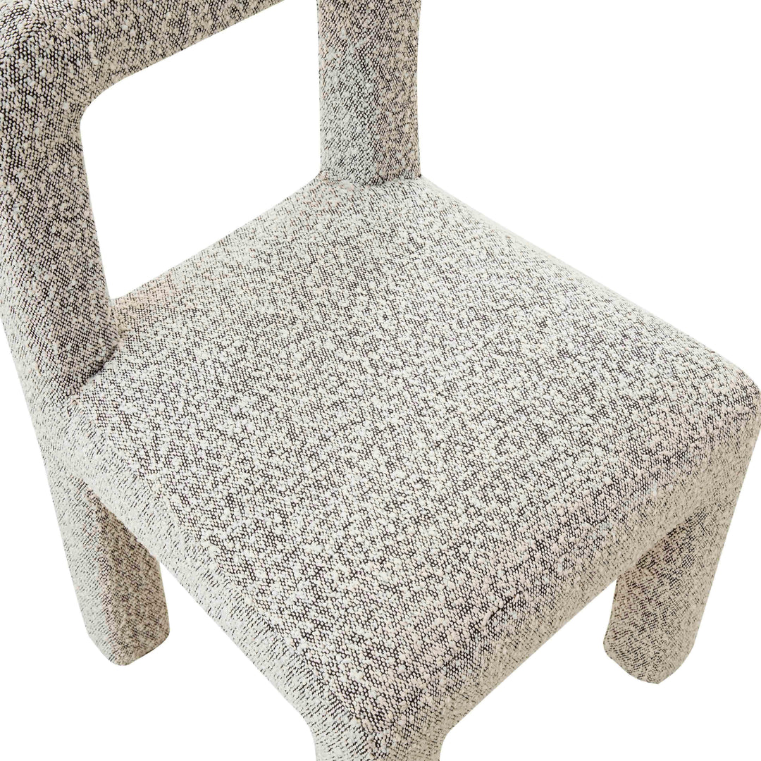 Hazel Grey Performance Boucle Dining Chair