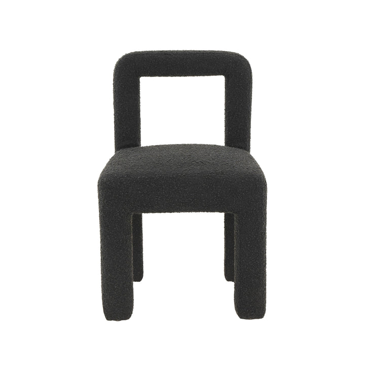 Hazel Black Performance Boucle Dining Chair