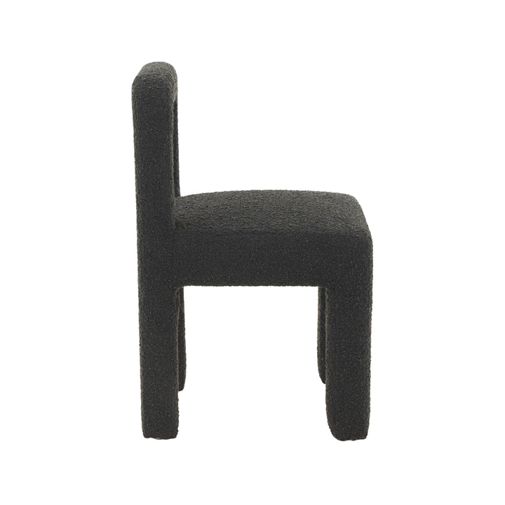 Hazel Black Performance Boucle Dining Chair