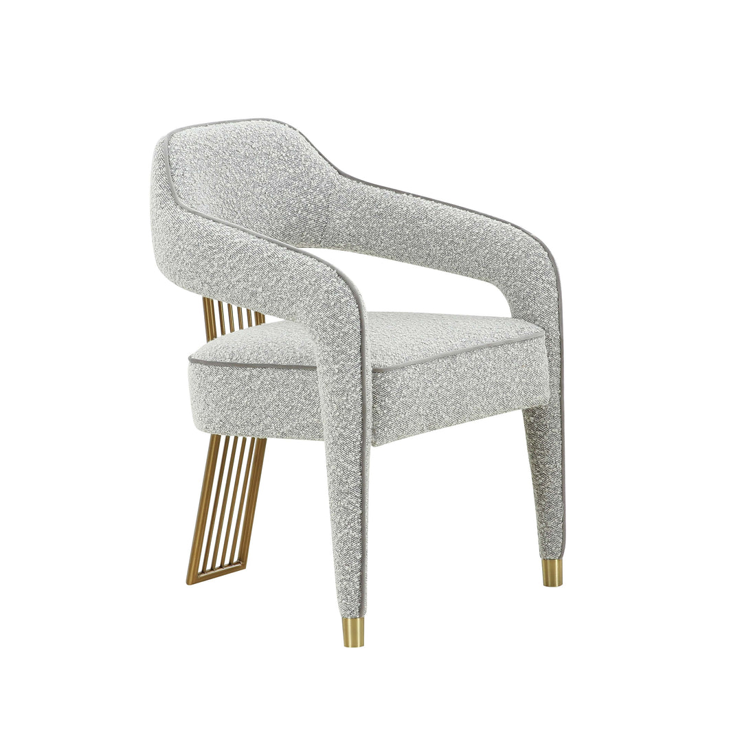 Corralis Grey Performance Boucle Dining Chair