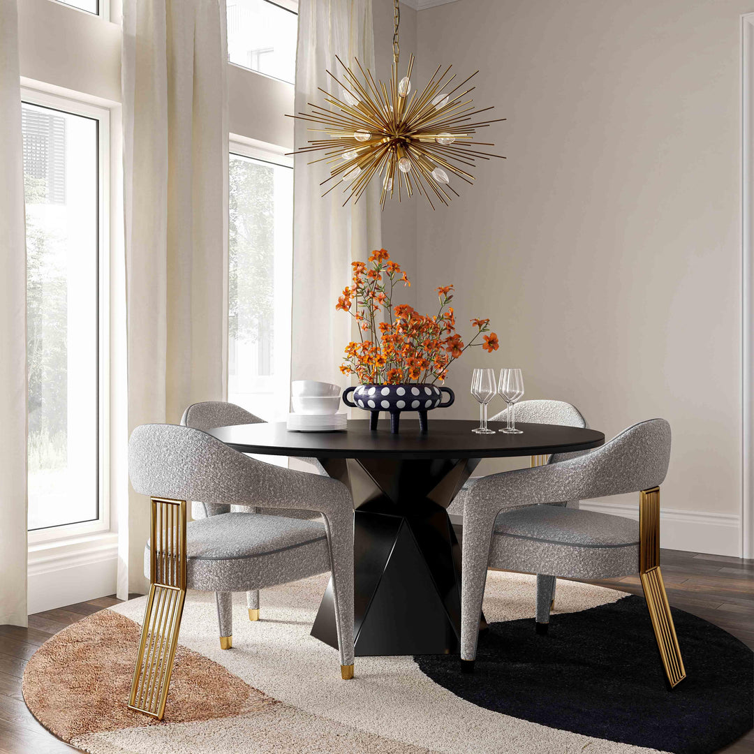 Corralis Grey Performance Boucle Dining Chair