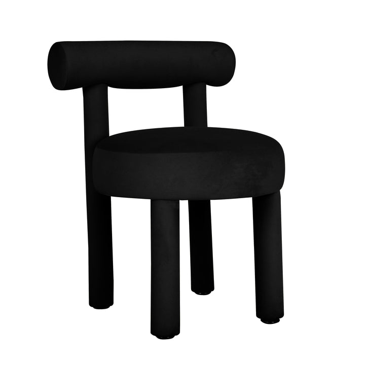 Carmel Black Performance Velvet Dining Chair