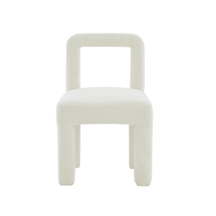 Hazel Cream Performance Boucle Dining Chair