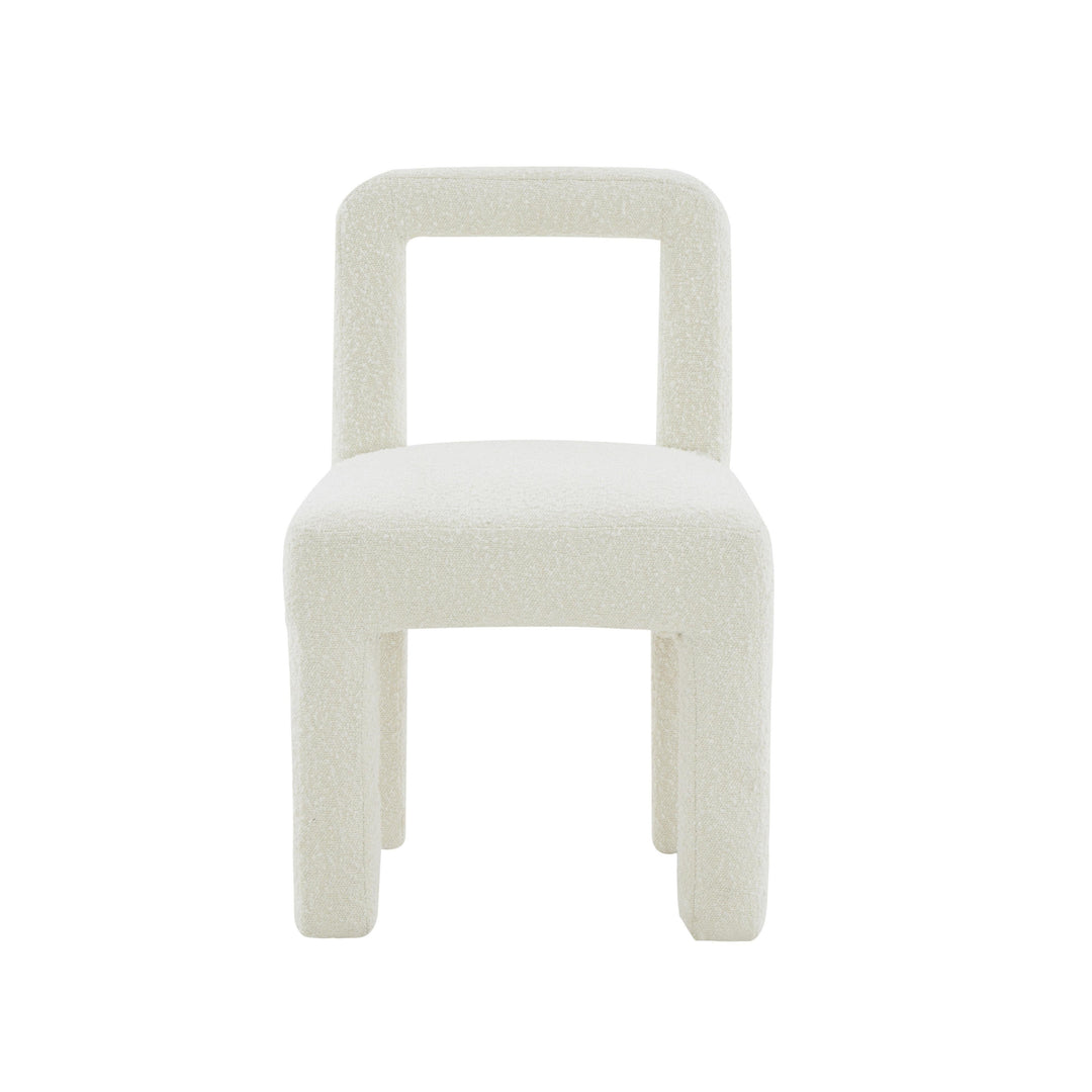 Hazel Cream Performance Boucle Dining Chair