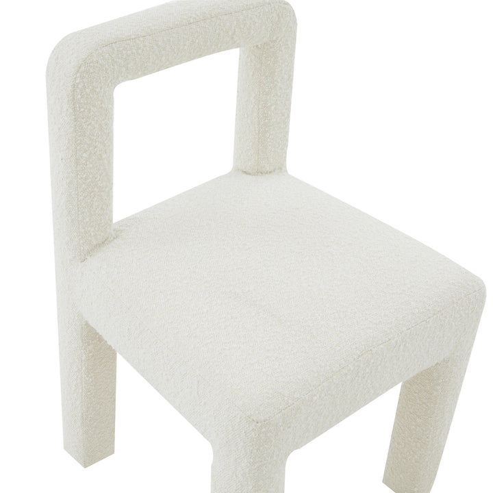 Hazel Cream Performance Boucle Dining Chair