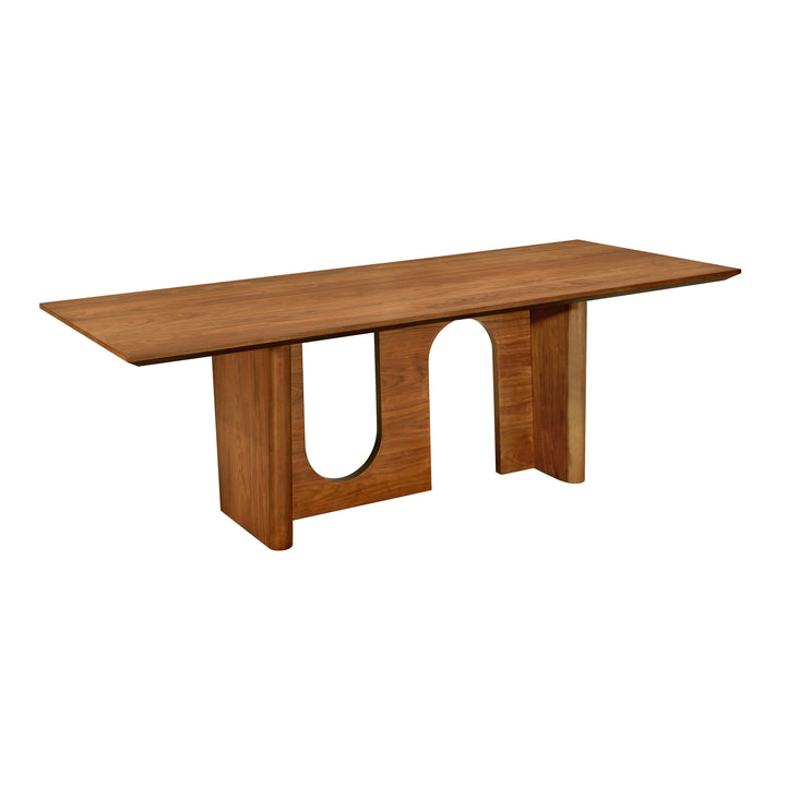 Satra 92" Walnut Rectangular Dining Table