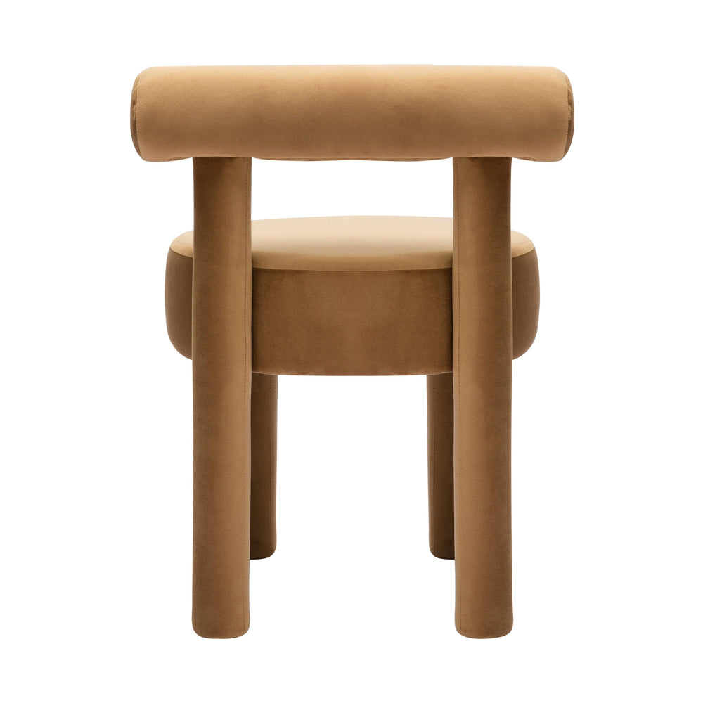 Carmel Cognac Performance Velvet Dining Chair