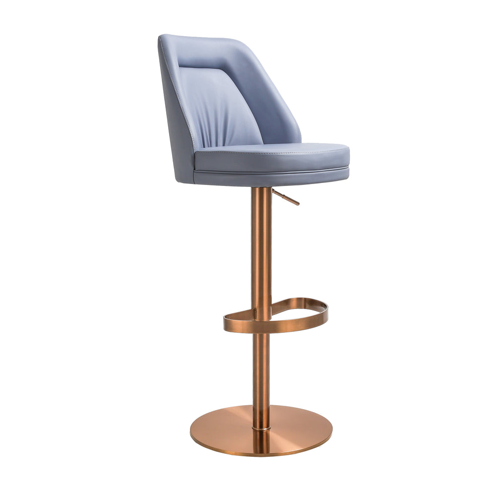 Maven Lavender Performance Vegan Leather Adjustable Swivel Stool
