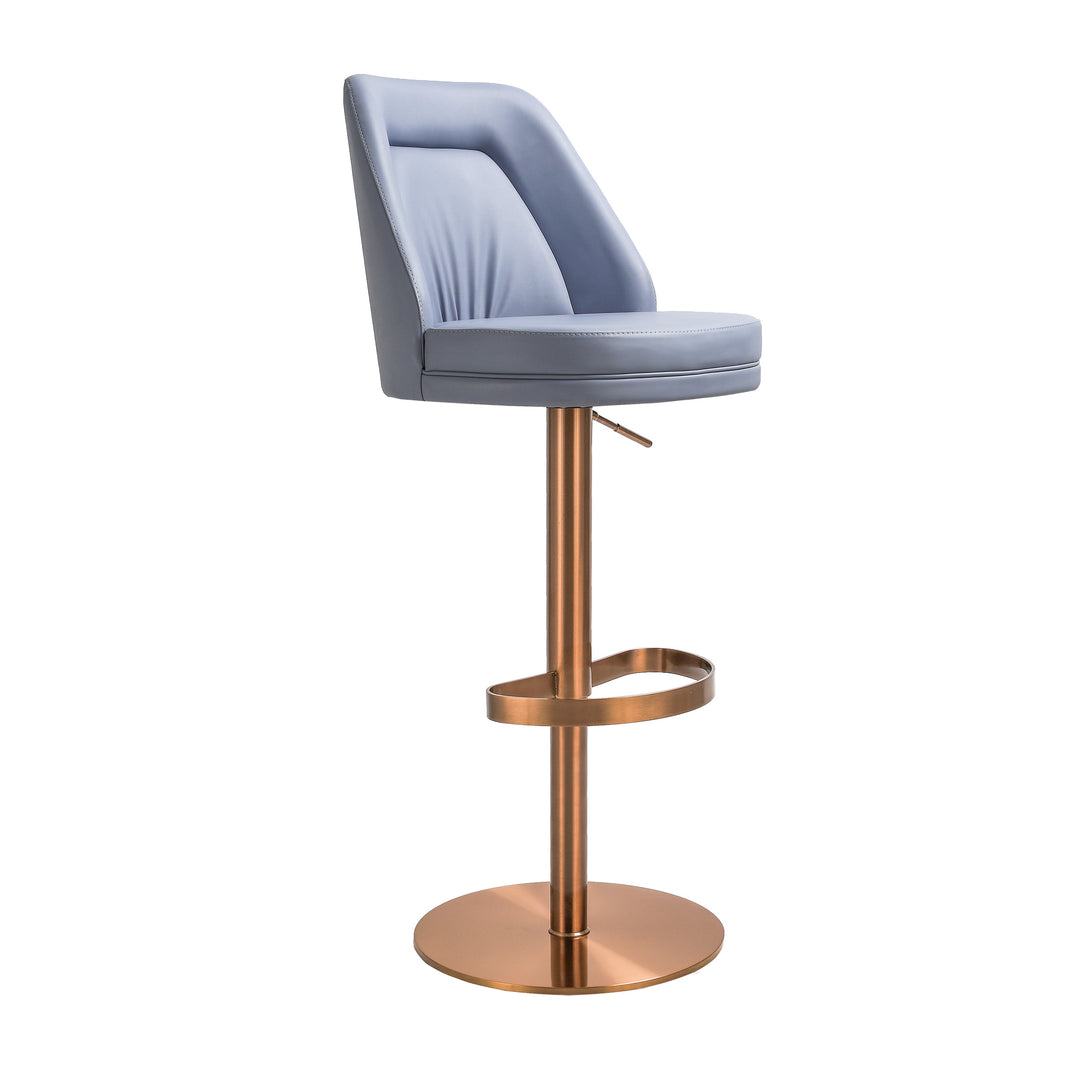 Maven Lavender Performance Vegan Leather Adjustable Swivel Stool