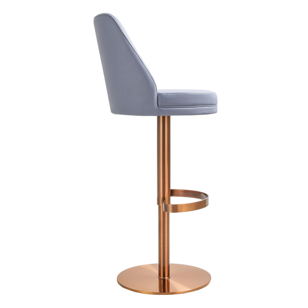 Maven Lavender Performance Vegan Leather Adjustable Swivel Stool