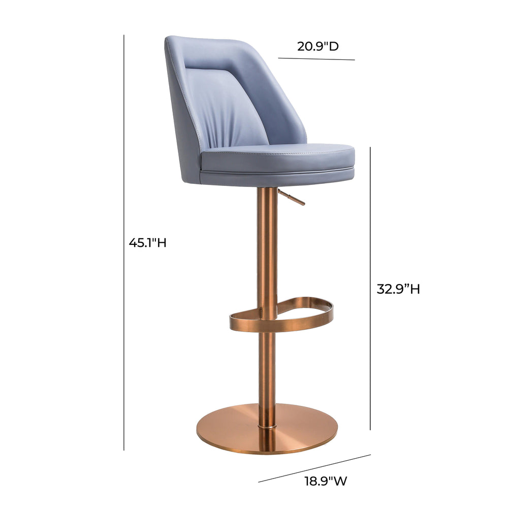 Maven Lavender Performance Vegan Leather Adjustable Swivel Stool