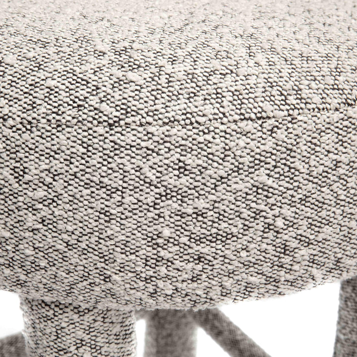 Carmel Black &amp;amp; White Performance Boucle Counter Stool