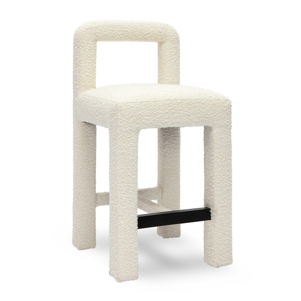 Hazel Cream Performance Boucle Counter Stool