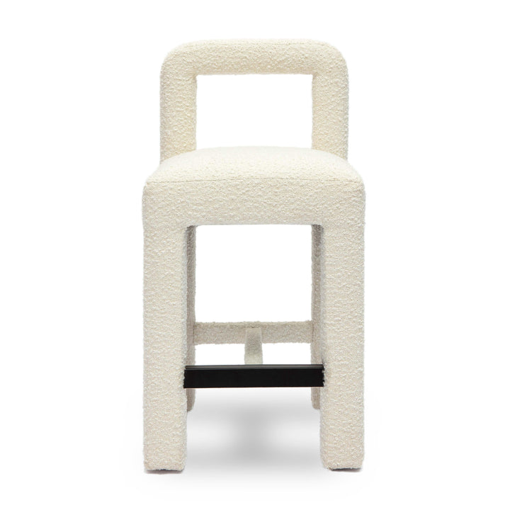 Hazel Cream Performance Boucle Counter Stool